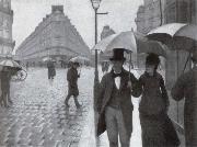 Gustave Caillebotte Mann am Fenster oil